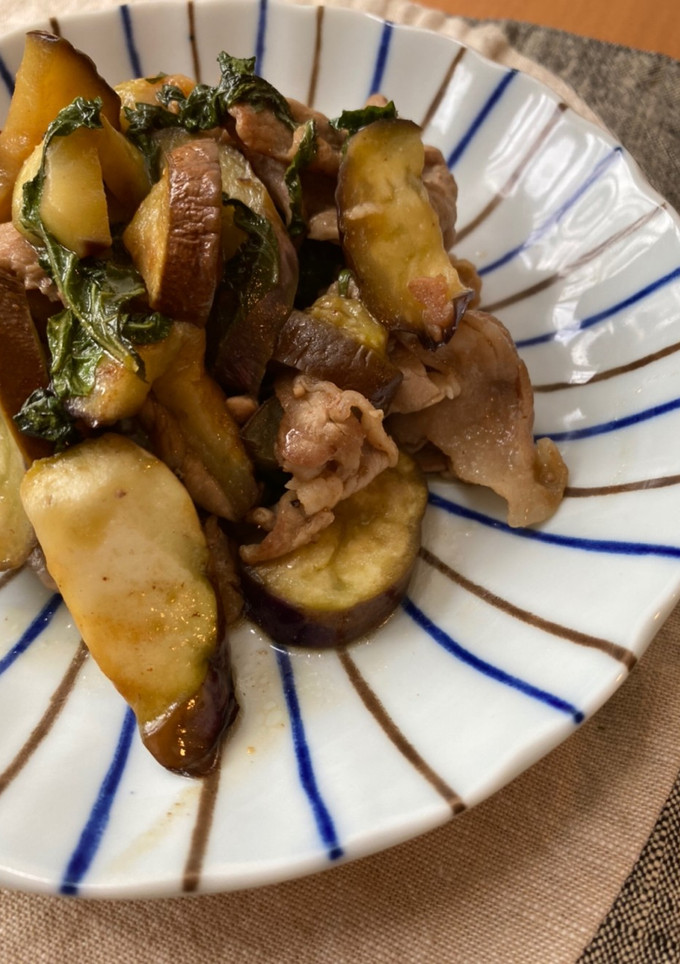 さっぱりコク旨！豚肉と茄子のさっぱり炒め-レシピのメイン写真