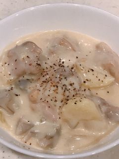 レンジで時短、ルー無し、クリームシチュー-レシピのメイン写真