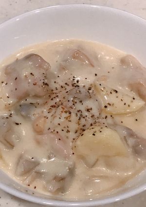レンジで時短、ルー無し、クリームシチュー-レシピのメイン写真