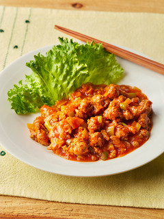 お弁当にも♪大豆のお肉のチリソース-レシピのメイン写真