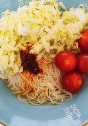 素麺のトッピングにキャベツ-レシピのメイン写真