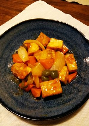 時短！厚揚げの簡単がっつりヘルシー酢豚-レシピのメイン写真