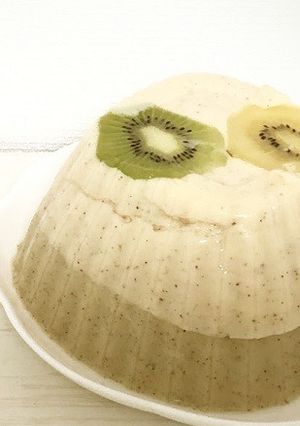 ２色のキウイの豆乳寒天ムース-レシピのメイン写真
