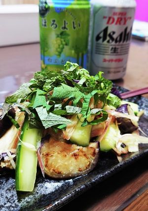 夏に♪ミョウガ茄子きゅうりのさっぱり合え-レシピのメイン写真