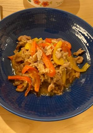 豚肉とパプリカのプルコギ オイスター炒め-レシピのメイン写真