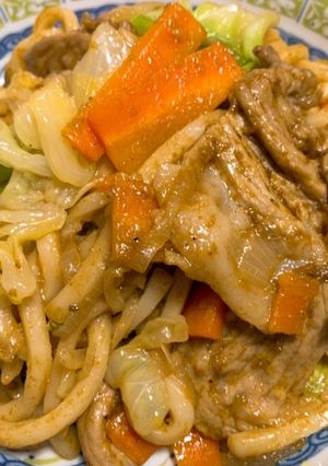 コク旨☆和風だしの焼きカレーうどん-レシピのメイン写真
