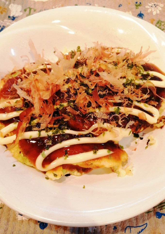 小麦粉不使用サイリウムふわふわお好み焼き-レシピのメイン写真