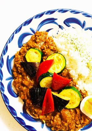 スタミナ満点★ひき肉の夏野菜カレー-レシピのメイン写真