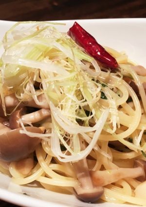 きのこと長ネギのペペロン　和風仕立て-レシピのメイン写真