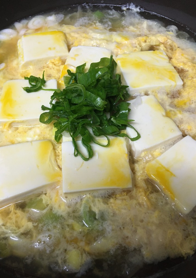 ネギと豆腐の卵とじ-レシピのメイン写真