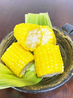 皮ごとレンジへ♡とうもろこし-レシピのメイン写真