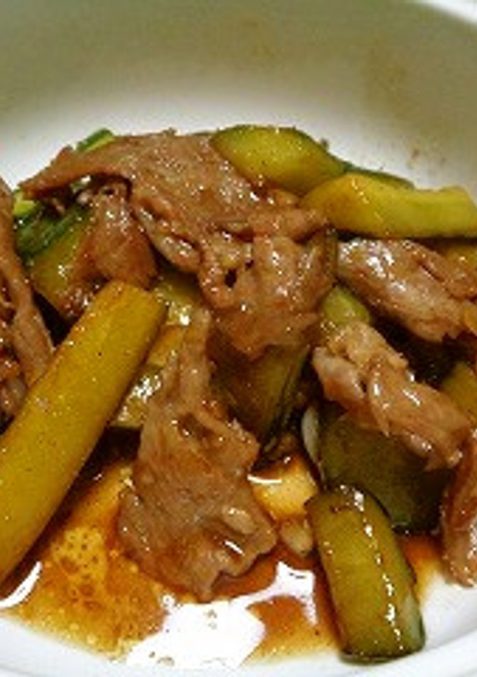 きゅうりと豚肉の甘酢炒め-レシピのメイン写真