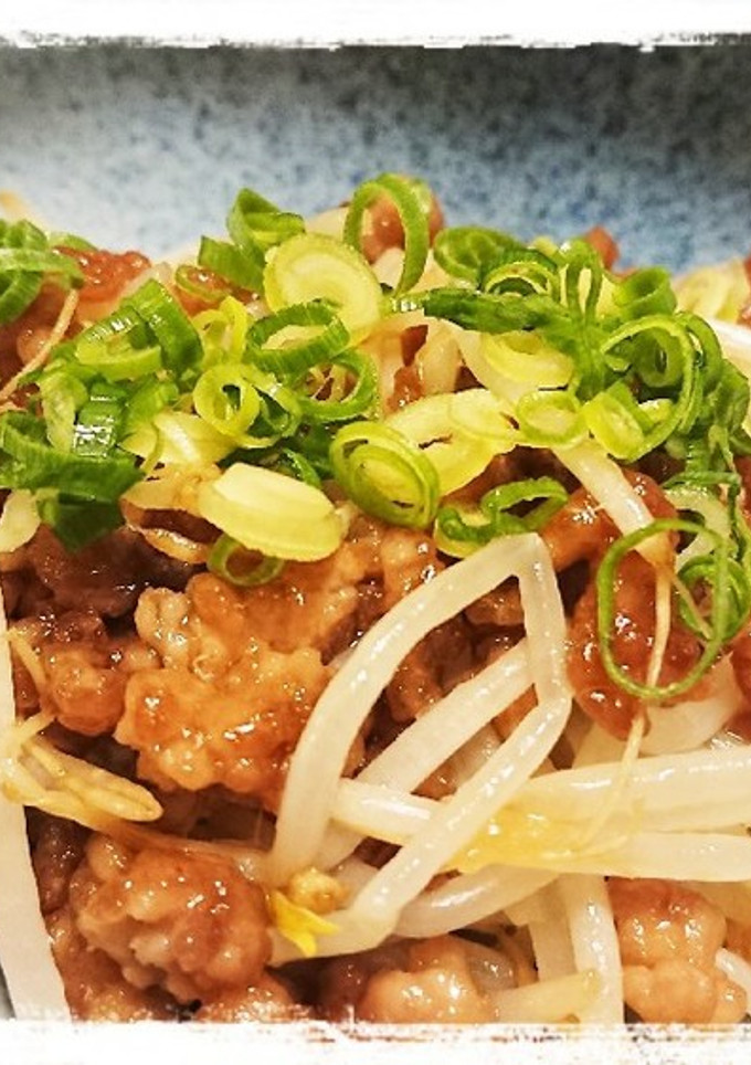 豚挽き肉ともやしの焼き肉のタレ和え-レシピのメイン写真