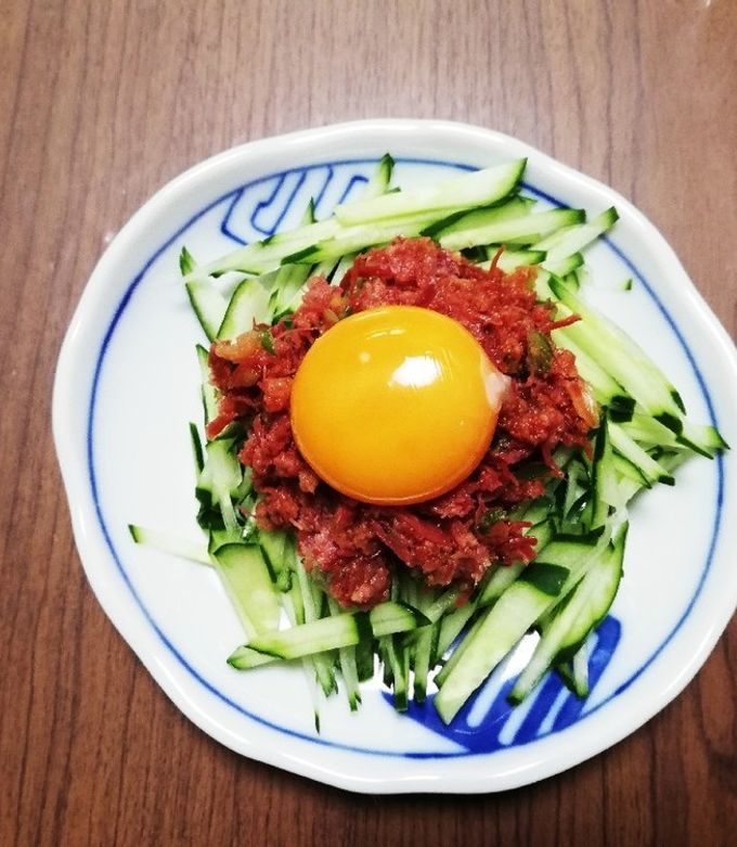 コンビーフde生ユッケ風 by rococo106 【クックパッド】 簡単おいしい