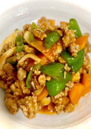 挽肉で作る！酢豚風そぼろあん！-レシピのメイン写真