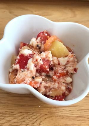 食欲進む！！キムチとトマトとキウイ和え-レシピのメイン写真