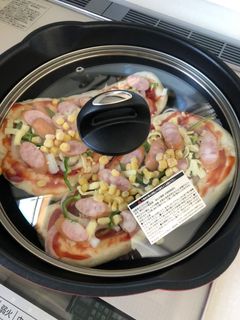 市販のナンでピザ-レシピのメイン写真