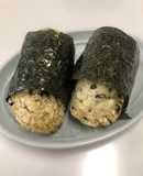 オートミールおにぎり☆わさび・いわしマヨ