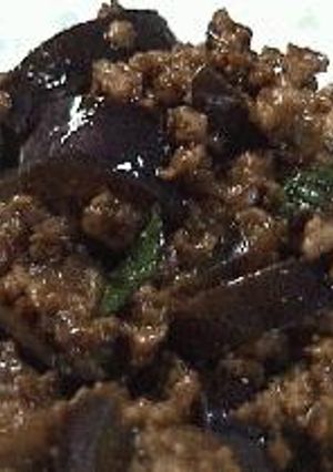 ナスとひき肉の炒め煮・青ジソ風味-レシピのメイン写真