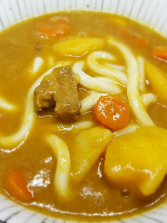 残ったカレーで簡単味噌カレーうどん-レシピのメイン写真