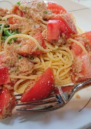 適当で美味☆冷静トマトツナパスタ-レシピのメイン写真