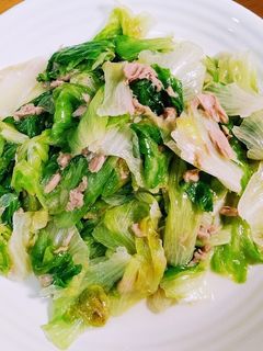 レタスとツナのさっと炒め-レシピのメイン写真