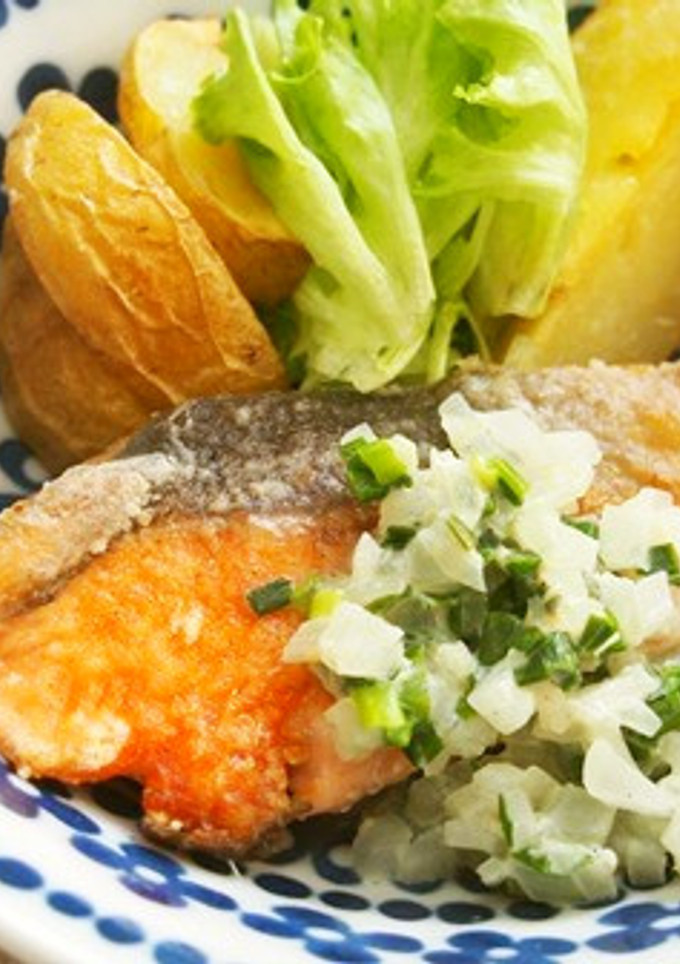 鮭のソテー♪豆乳あっさり和風ソースで♪-レシピのメイン写真