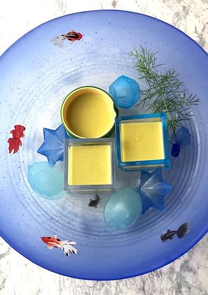 小さな枝豆スープ寒天　精進料理-レシピのメイン写真