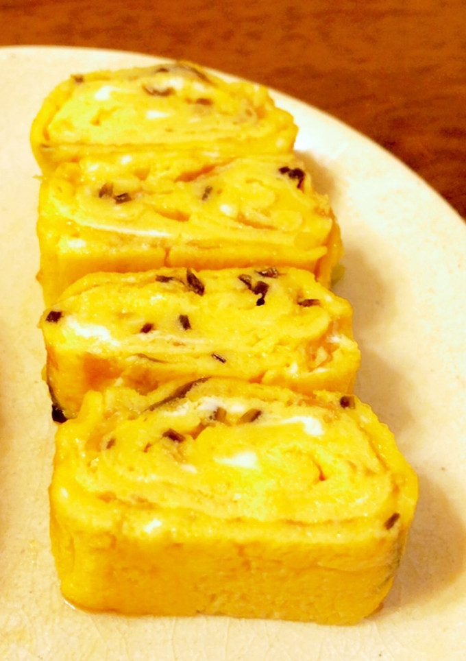 梅と塩昆布でさっぱり卵焼き-レシピのメイン写真