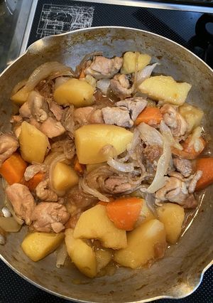吉野家の具材の残りで簡単肉じゃが✩.*-レシピのメイン写真