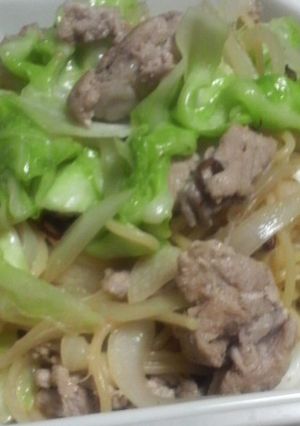 ぶたっキャベツ最強コンビのパスタ-レシピのメイン写真