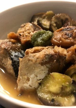 さっぱり☆なすとさば缶の焼き梅浸し-レシピのメイン写真