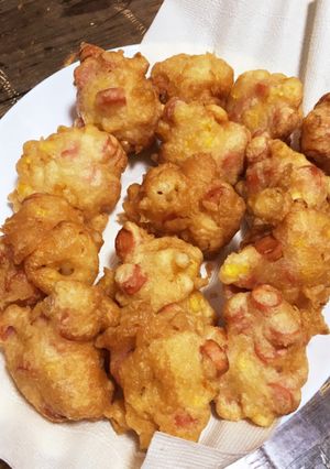 ギョニソでアメリカンドッグ風天ぷら-レシピのメイン写真