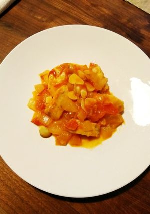 簡単♡ふかふかメカジキのトマト煮込み-レシピのメイン写真