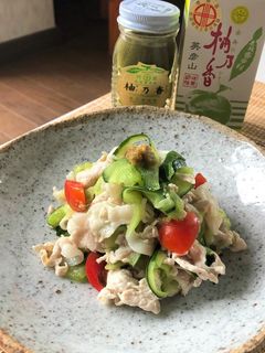 ゆずごしょうの豚しゃぶサラダ-レシピのメイン写真