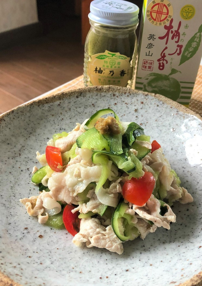 ゆずごしょうの豚しゃぶサラダ-レシピのメイン写真