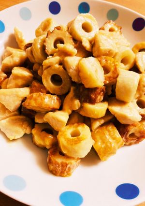 たんぱく質!ちくわとささみの味噌マヨ炒め-レシピのメイン写真