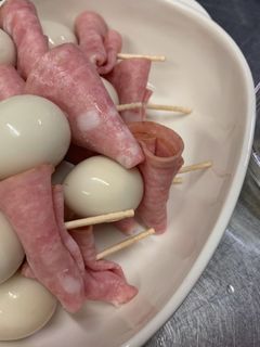 うずらとハムのシンプルピンチョス-レシピのメイン写真