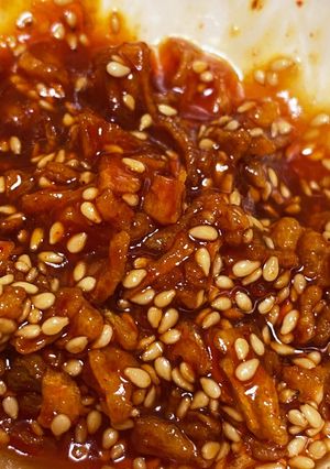 甘辛万能付けだれ♪食べるラー油風-レシピのメイン写真