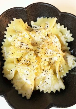 クリームパスタ(ファルファーレ)-レシピのメイン写真