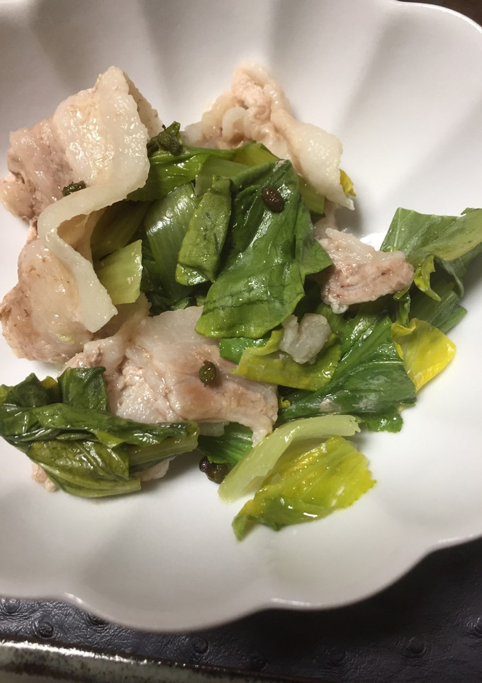 青梗菜の実山椒煮-レシピのメイン写真