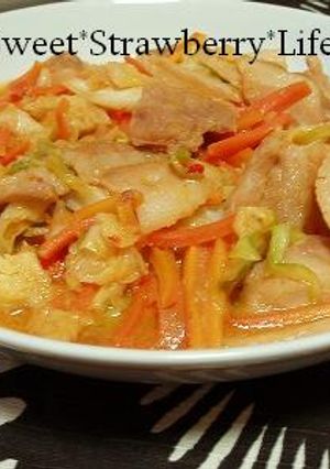 おうちの調味料で！野菜たっぷり回鍋肉☆-レシピのメイン写真