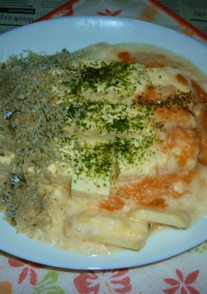 明太とろろ＋おじゃこの冷や奴のタパス-レシピのメイン写真