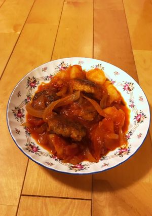 豚ひき肉の煮込みハンバーグ♪極うま♪-レシピのメイン写真