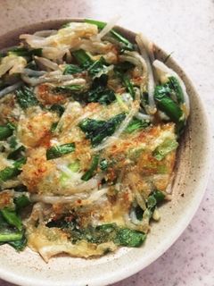 もやしとニラのチーズチヂミ-レシピのメイン写真