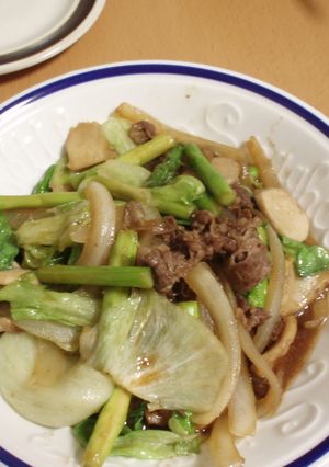 牛肉レタス炒め-レシピのメイン写真