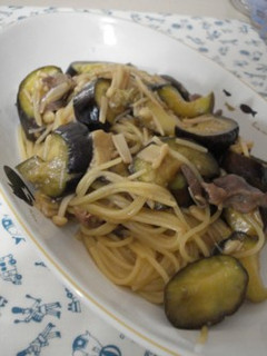 砂肝となすの和風パスタ-レシピのメイン写真