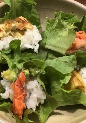 レタス手巻き寿司-レシピのメイン写真