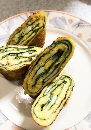 シソ入り卵焼き-レシピのメイン写真