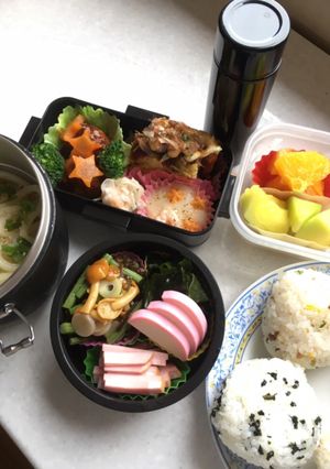 高校男子お弁当　1.6.19-レシピのメイン写真